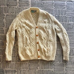 John Malloy Wool Knit Cardigan Sweater